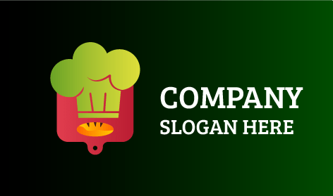 Rosa Schneidebrett-Bäckerei-Logo