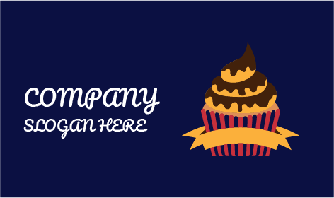 Whipped Chocolate Bakery Cupcake Logo