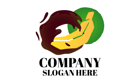 Logo Kocok Coklat Pisang