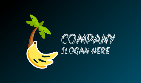 Black Spot Banana Logo