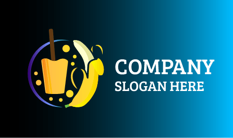 Logotipo De Suco De Banana Delicioso