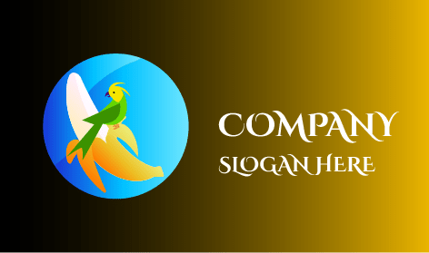Green Parrot Banana Logo