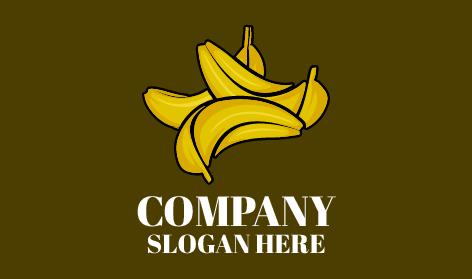 Logo Banane Fruit Sain