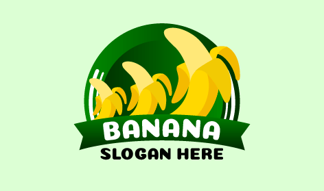 Partially Peeled Banana Logo