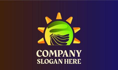 Logotipo De Racimo De Plátanos Soleados