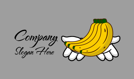 Tropical Yellow Banana Logo