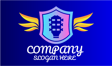 Logo De Groupe De Guitare Dégradé