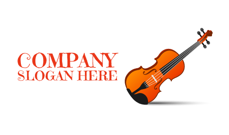 Minimalist Guitar Band Logo