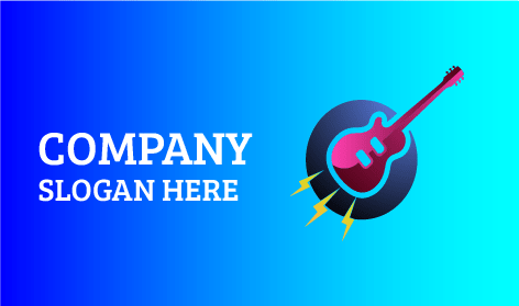 Logo De Groupe De Guitare Électrique Haut De Gamme