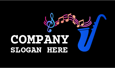 Logo de musique de saxophone