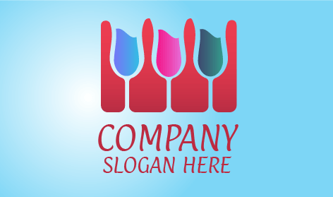 Logo de musique de guitare élégant