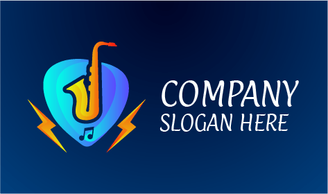 Logo De Groupe De Saxophone Jaune