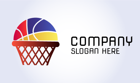 Basquete E O Logotipo Da Cesta