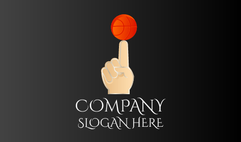 Logo Del Basket Che Gira Con Le Dita