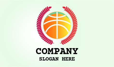 Logotipo De Basquete Frondoso