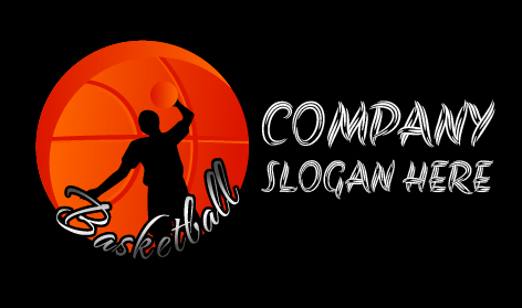 Logo Del Giocatore Che Tira A Canestro