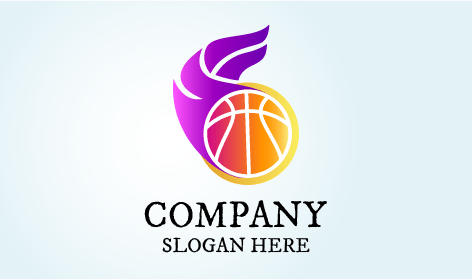 Logotipo De Basquete Amarelo