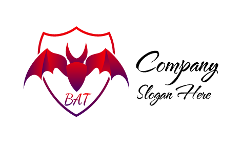 Angular Flight Purple Bat Logo