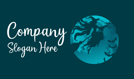 Flying Witch Bat Logo