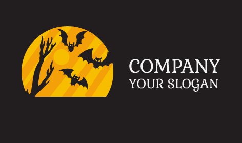 Gece Siyah Yarasa Logosu