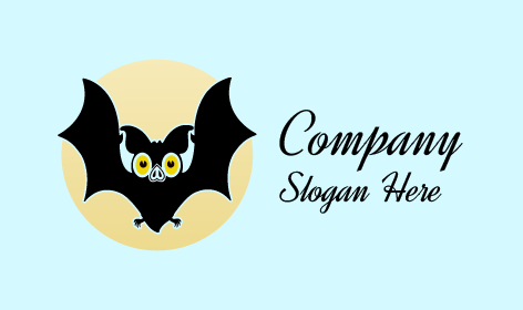 Yellow Eyes Bat Logo