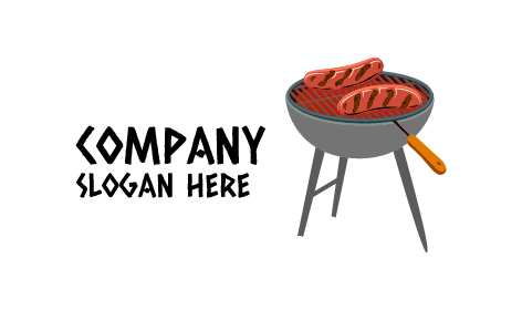 Lezzetli Barbekü Izgara Logosu