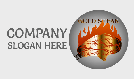 Gold Steak Bbq Logo