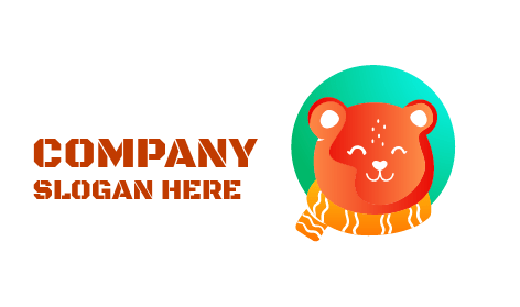 Smiling Brown Bear Logo