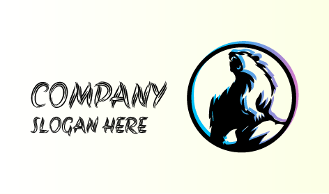 Logo Beruang Liar Yang Menakutkan