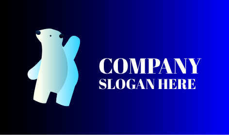 Logo Beruang Kutub Putih