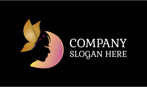 Glossy Butterfly Beauty Parlour Logo