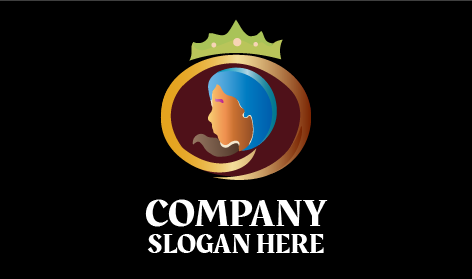 Logotipo Do Salão De Beleza Green Crown