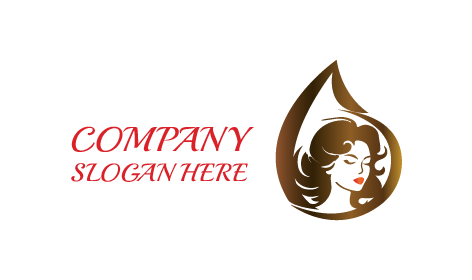 Logotipo De Salão De Beleza Para Coloração De Cabelo