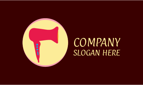 Hair Dryer Beauty Parlour Logo