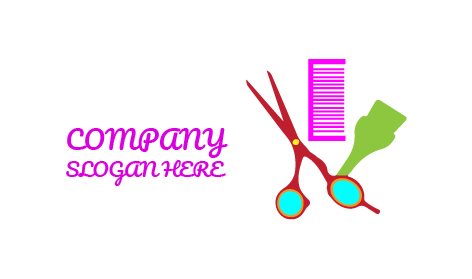 Logotipo De Salão De Beleza E Estilo De Cabelo