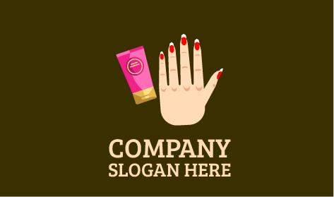 Logotipo De Salón De Belleza Con Crema De Manos