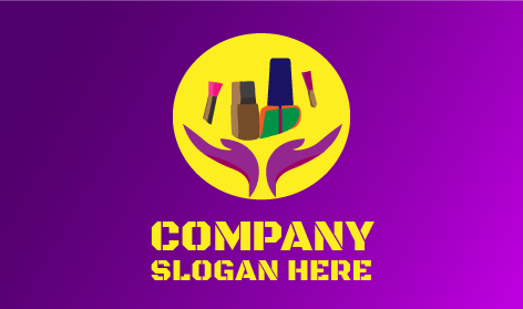 Accesorios De Maquillaje Logotipo De Salón De Belleza