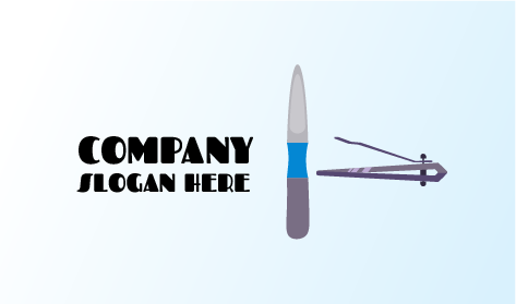 Logotipo De Salão De Beleza Para Cuidados Com as Unhas