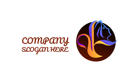 Feminine Beauty Silhouette Logo