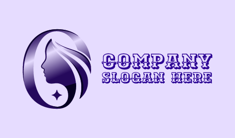 Glossy Purple Beauty Logo