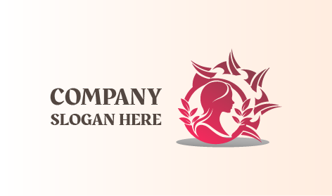 Gradient Wreath Beauty Logo