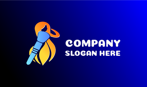 Logotipo De Belleza Toque De Maquillaje