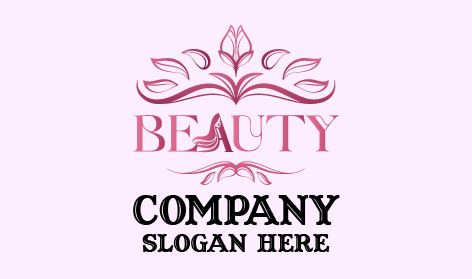Pink Beauty Wordmark Logo