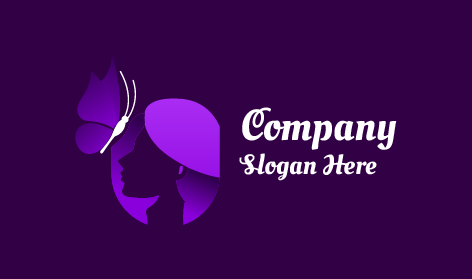 Purple Butterfly Beauty Logo