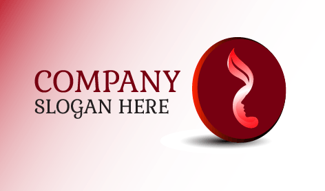 Red Leaf Mascot Beauty Logo
