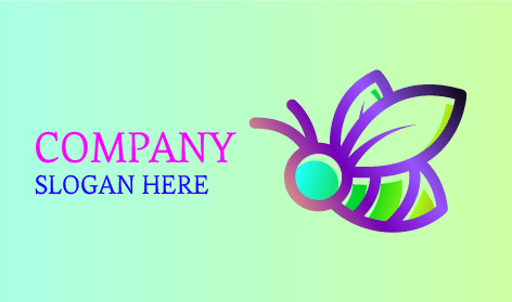 Fluttering Honey Bee Logo