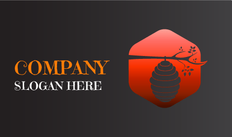 Hanging Bee Hives Logo