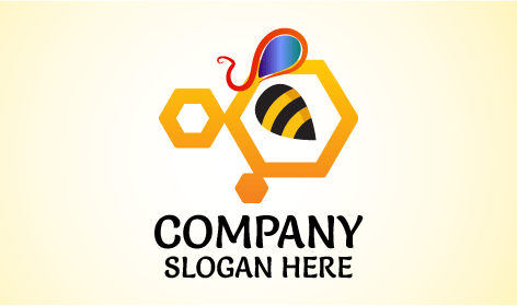 Logo De L'abdomen De L'abeille