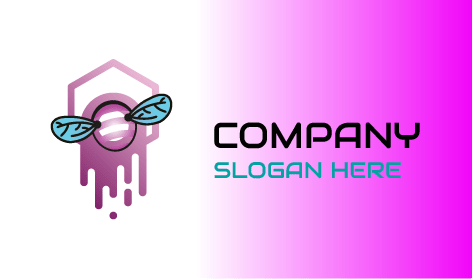 Purple Bumble Bee Logo