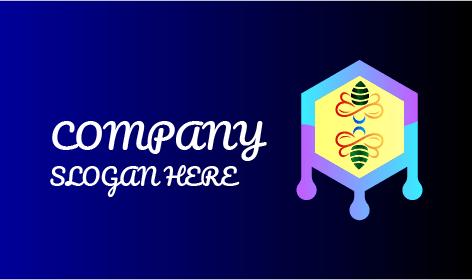 Logo D'abeille Avec Des Gouttes De Miel Sucrées